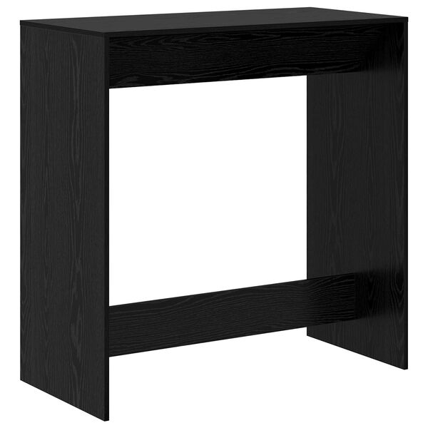 vidaXL Tavolo da bar Rovere Nero 102 x 50 x 103,5 cm Legno multistrato