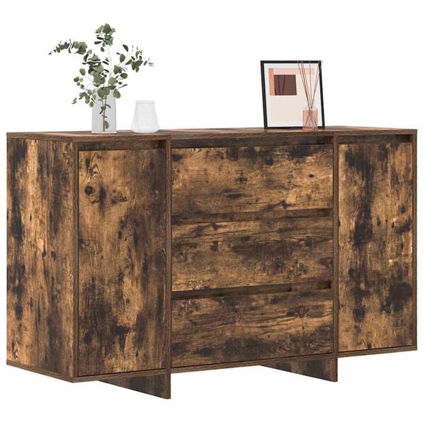 vidaXL Credenza Rovere fumé 120 x 41 x 75 cm Legno multistrato