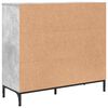 vidaXL Credenza Grigio cemento 89,5 x 33 x 82 cm Legno multistrato