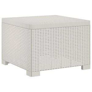 vidaXL Divano da Giardino a 1 Posto Aspetto Rattan PP Bianco
