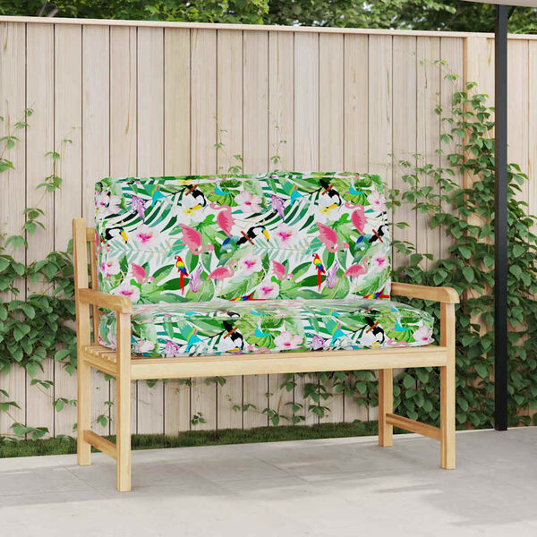 vidaXL Cuscino Floreale Multicolore 120 x 50 x 12 cm Tessuto Oxford