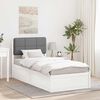 vidaXL Letto con Testiera Rivestita Grigio chiaro 100 x 200 cm