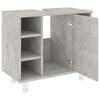 vidaXL Mobile da Bagno Grigio Cemento 60x32x53,5 cm Legno Multistrato
