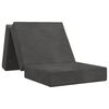 vidaXL Divano Letto Pieghevole 90 x 63 x 45 cm Grigio Scuro