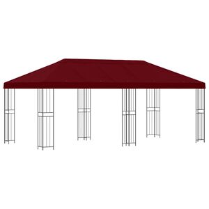 vidaXL Gazebo con pareti laterali 6 x 3 m Borgogna
