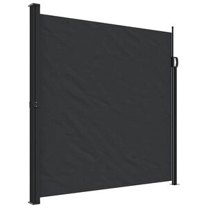 vidaXL Tenda da Sole Laterale Retrattile Nera 200x300 cm