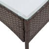 vidaXL Set Divani da Giardino 4 pz con Cuscini in Polyrattan Marrone