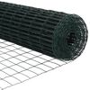 vidaXL Recinzione con Posto Verde 0,8 x 25 m Acciaio e PVC