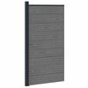 vidaXL Pannello di Recinzione WPC e Alluminio Grigio