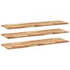 vidaXL Mensole da Parete 3 pz 120x40x2 cm Legno Acacia Rifinito a Olio