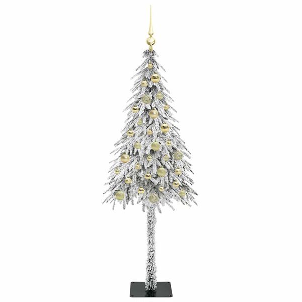 vidaXL Albero di Natale con 150 LED Bianco 150 cm PE e Acciaio