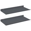 vidaXL Mensola sospesa A parete 2 pz Antracite 40 x 18 x 2,5 cm