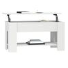 vidaXL Tavolino da Salotto Bianco 101x49x52 cm in Legno Multistrato