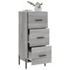 vidaXL Credenza Grigio Sonoma 34,5x34x90 cm in Legno Multistrato
