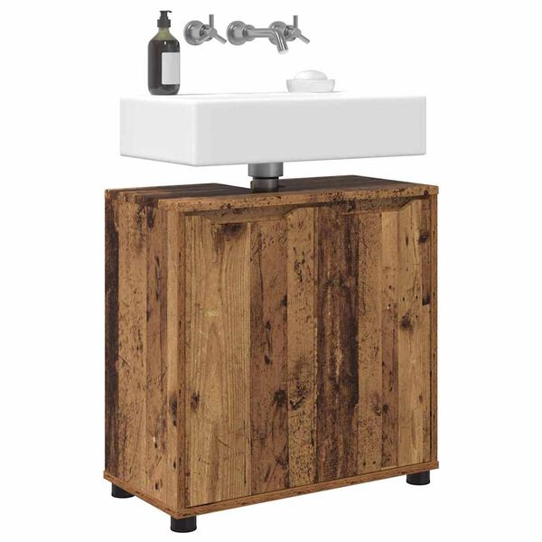 vidaXL Mobile per lavabo da bagno Legno vecchio 60 x 30 x 60 cm