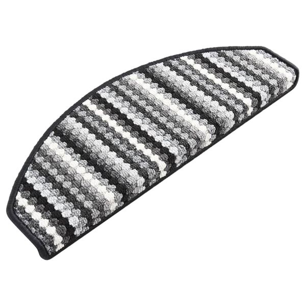 vidaXL Tappetini Autoadesivi per Scale 15 pz 65x24x4cm Antracite