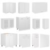 vidaXL Set Armadi da Cucina 11 pz Lyon Bianco in Truciolato