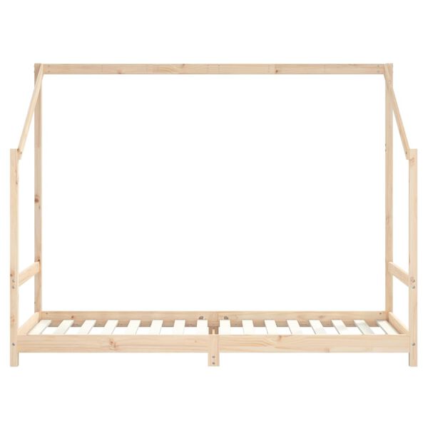 vidaXL Giroletto per Bambini 90x200 cm in Legno Massello di Pino