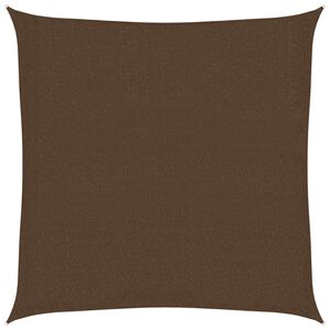 vidaXL Vela Parasole 160 g/m&sup2; Marrone 3,6x3,6 m in HDPE