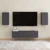vidaXL Mobile Porta TV Grigio 30,5x30x60 cm in Legno Multistrato