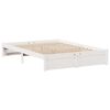 vidaXL Letto Libreria senza Materasso Bianco 160x200 cm Legno di Pino