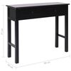 vidaXL Tavolo Consolle Nero 90x30x77 cm in Legno