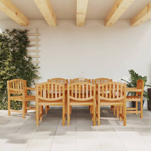 vidaXL Sedie da Giardino 8 pz 58x59x88 cm in Legno Massello di Teak