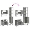 vidaXL Set Mobili da Bagno 3 pz Grigio Sonoma in Legno Multistrato