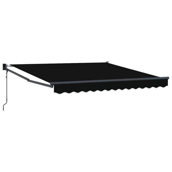 vidaXL Tenda da Sole Nero 3 x 2,5 m Poliestere e metallo