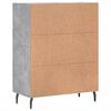 vidaXL Credenza Grigio Cemento 69,5x34x90 cm in Legno Multistrato