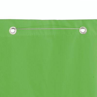 vidaXL Paravento per Balcone Verde Chiaro 80x240 cm in Tessuto Oxford