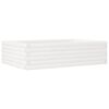 vidaXL Fioriera da Giardino Bianca 90x60x23 cm Legno Massello di Pino
