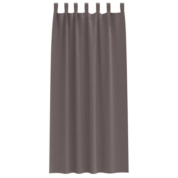 vidaXL Tende Blackout con Anelli 2 pcs Marrone Scuro 245 x 140 cm