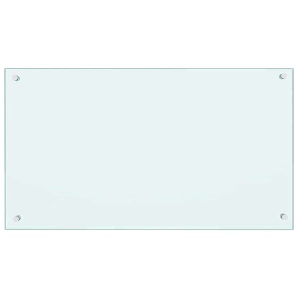 vidaXL Rivestimento da Cucina 2 pcs Bianco 90 x 50 cm vetro temperato