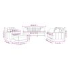 vidaXL Set di Divani 4 pz con Cuscini Rosso Vino in Similpelle