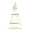 vidaXL Albero di Natale Naturale 210 cm Legno di Frassino Massiccio
