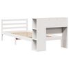 vidaXL Letto Libreria senza Materasso Bianco 90x190 cm Massello Pino