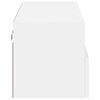 vidaXL Mobile TV a Parete Bianco 80x30x30 cm in Legno Multistrato