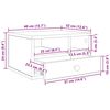 vidaXL Supporto per Stampante Legno vecchio 40 x 32 x 24 cm