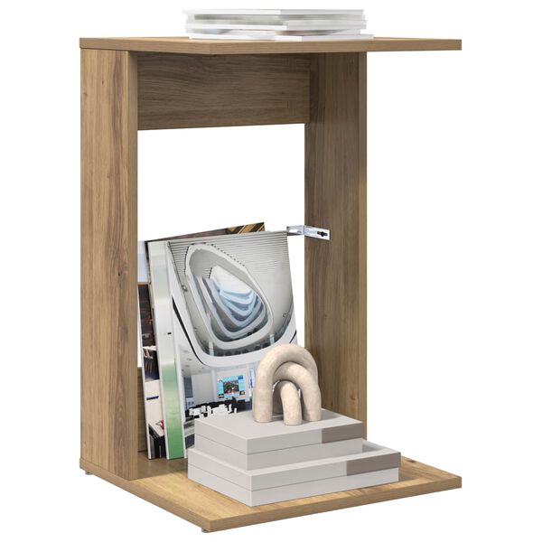 vidaXL Tavolo laterale Rovere artigianale 40 x 38 x 62,5 cm