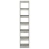 vidaXL Libreria/Divisorio Grigio Cemento 40x30x198 cm