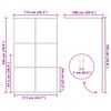 vidaXL Parete per Doccia Walk-in Vetro Trasparente ESG 115x195cm Nera