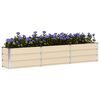 vidaXL Fioriera Avorio 240 x 40 x 45 cm Acciaio