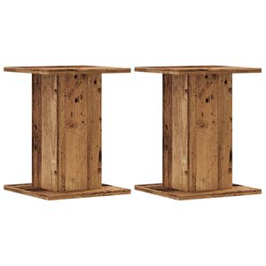 vidaXL Supporti per Piante 2 pz Legno Vecchio 30x30x40 cm Truciolato