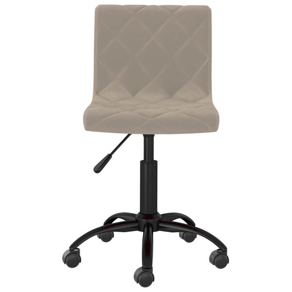 vidaXL Sedie da Pranzo Girevoli 2 pz Grigio Chiaro in Velluto