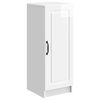 vidaXL Credenza Bianco Lucido 33 x 34,5 x 87 cm Legno ingegnerizzato