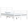 vidaXL Giroletto Bianco in Legno Massello di Pino 120x200 cm