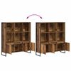 vidaXL Armadio per Libri 2 pcs Legno vecchio 99,5 x 30 x 108 cm