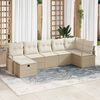 vidaXL Set di divani con cuscino 5 pcs polyrattan