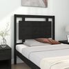 vidaXL Testiera per Letto Nera 95,5x4x100 cm in Legno Massello di Pino